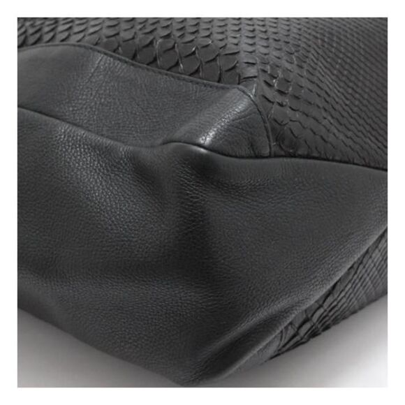 Gucci Tote Bag Black Python X Leather - Picture 3 of 5
